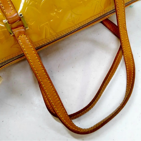 LOUIS VUITTON LV Hand Bag Bedford Vernis Yellow - Picture 6 of 9